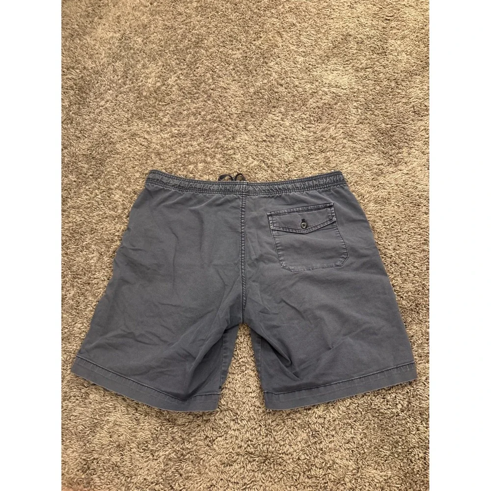 Gap Mens Blue Pull-On Chino Shorts Small Drawstring Elastic Waist Casual Summer